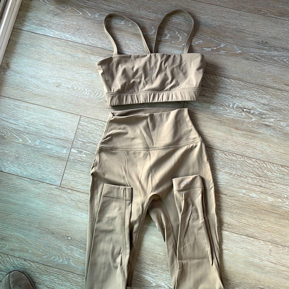 Set active sportbody legging in light khaki
